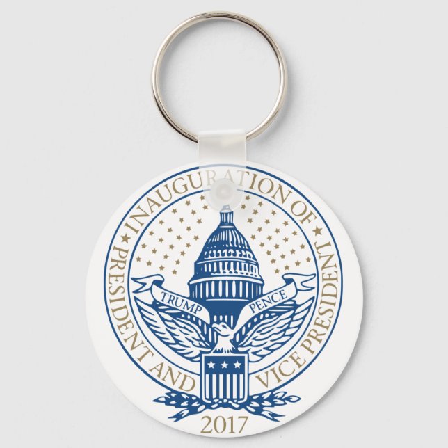 Trump Pence Präsident Einweihung des Logos Schlüsselanhänger (Vorderseite)