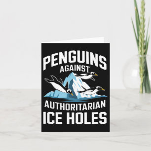 Trump Pinguine gegen autoritäre Eisscholle Sta Karte