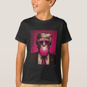 Trump Pink Kaugummi Trump Bläst Bubble Gum Wählen T-Shirt