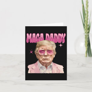 Trump Pink Sungles Maga Daddy Funny Trump 2024 Karte