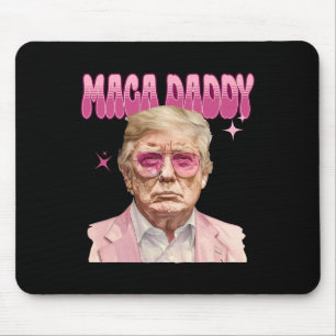 Trump Pink Sungles Maga Daddy Funny Trump 2024 Mousepad