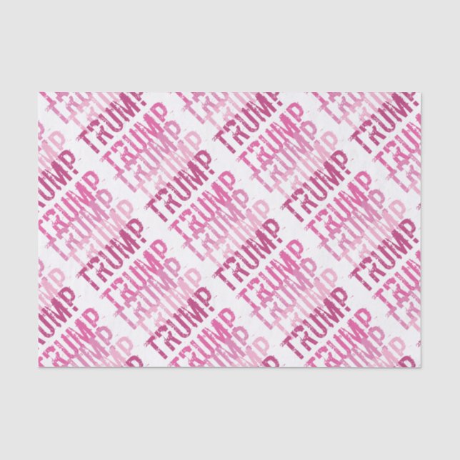 Trump Pink Tissue Paper Geschenkgutscheine Wrap Su Seidenpapier (Vorderseite)