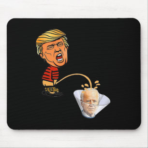 Trump pisst auf Biden Mousepad