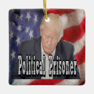 Trump Politischer Gefangener Keramikornament
