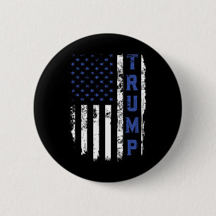 Trump Polizei Dünne Blaue Linie Republikaner Poliz Button