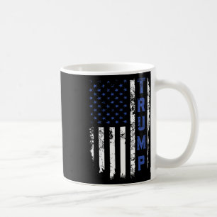 Trump Polizei Dünne Blaue Linie Republikaner Poliz Kaffeetasse