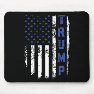 Trump Polizei Dünne Blaue Linie Republikaner Poliz Mousepad
