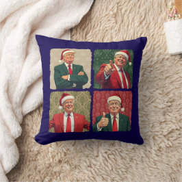 Trump Pop Art Christmas Pillow Holiday Decor Kissen
