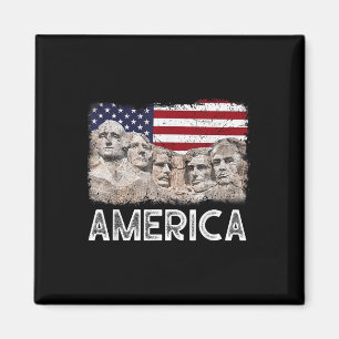 Trump Präsident 45. Rushmore - Amerikanische Flagg Magnet