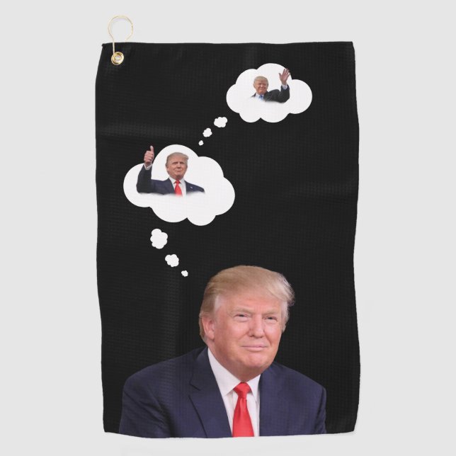 Trump-Präsident Portrait 🇺 🇸 lächelnd 😁 Golfhandtuch (Vorderseite)