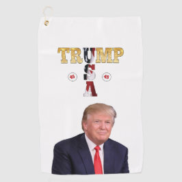 Trump-Präsident Portrait 🇺 🇸 lächelnd 😁 Golfhandtuch