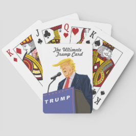 Trump-Präsident Trump, der die Trump-Karte selbst  Spielkarten