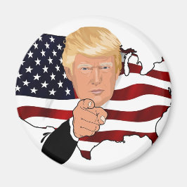 Trump-Präsident Uncle Sam Usa America Flag Magnet
