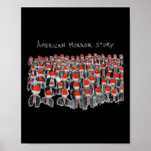 Trump-Präsident Usa Flag Halloween Horror Story Poster