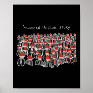 Trump-Präsident Usa Flag Halloween Horror Story Poster