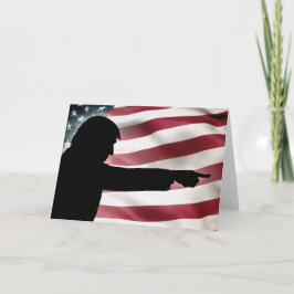 Trump Präsidenten Day Card Feiertagskarte