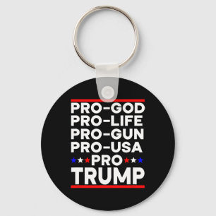 Trump Pro Waffe Pro Leben Pro Gott Pro USA Republi Schlüsselanhänger