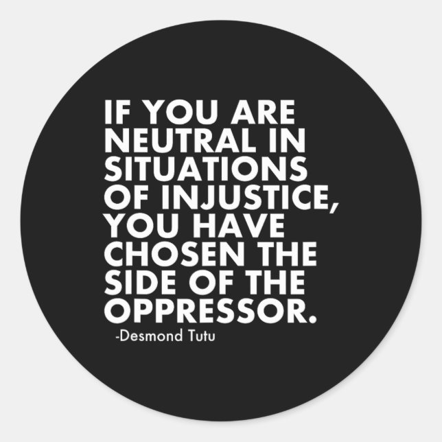 Trump Protest Runder Aufkleber (Vorderseite)