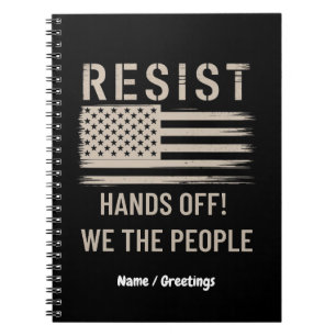 Trump Protest-Shirt - Anti-Politisches Hemd Notizblock