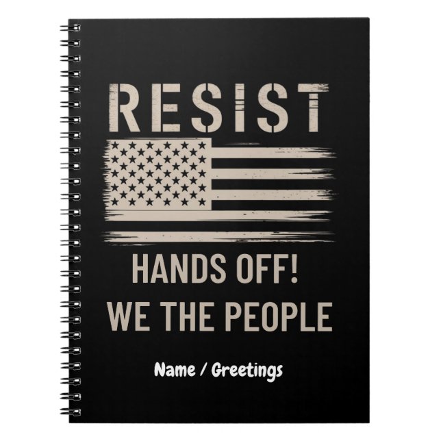 Trump Protest-Shirt - Anti-Politisches Hemd Notizblock (Vorderseite)