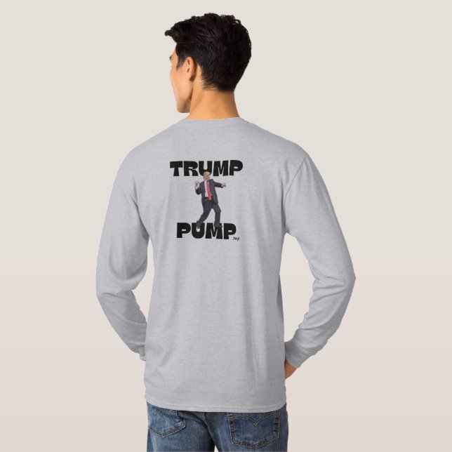 "Trump Pump" Hoodie-T - Shirt (Schwarz voll)