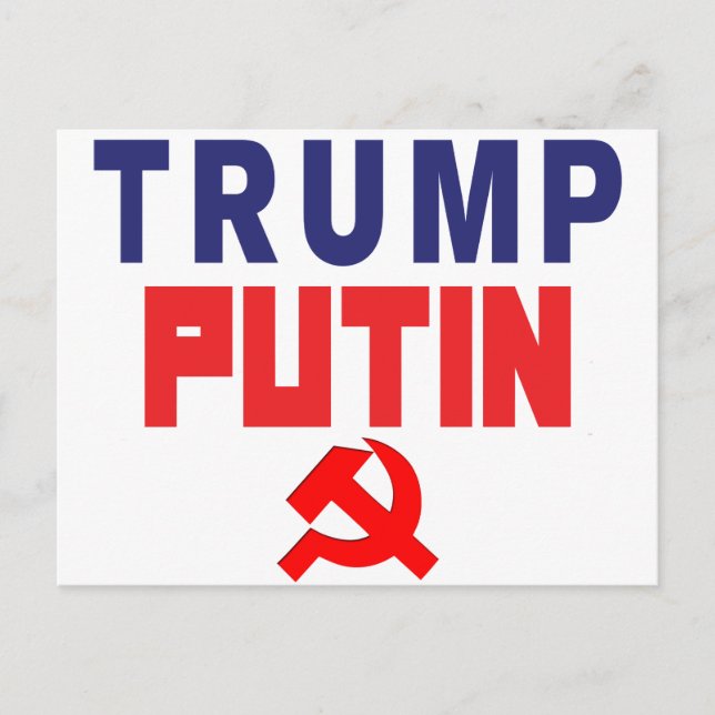 Trump / PUTIN Postkarte (Vorderseite)