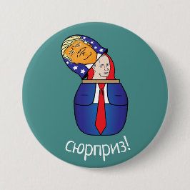 Trump - Putin Russische Puppe Button
