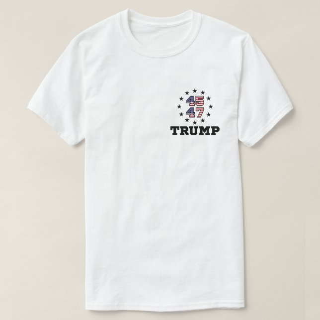 Trump QR Code, 45/47 Trump YMCA Dance QR Code T-Shirt (Design vorne)