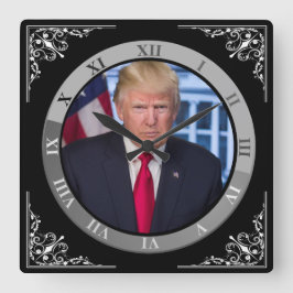 TRUMP QUADRATISCHE WANDUHR