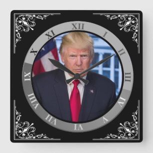 TRUMP QUADRATISCHE WANDUHR