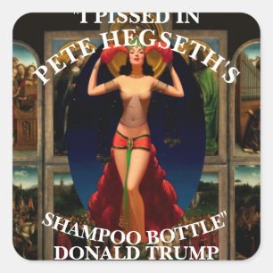 Trump Quadratischer Aufkleber