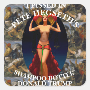 Trump Quadratischer Aufkleber
