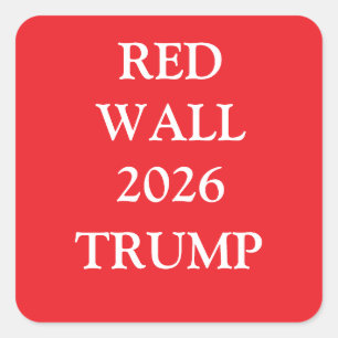 TRUMP QUADRATISCHER AUFKLEBER