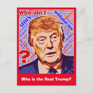 Trump Qui Suis-Je Vraiment Carte postale
