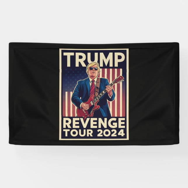 Trump-Rache Tour 2024 - Politische Wahl 2024 Banner (Horizontal)