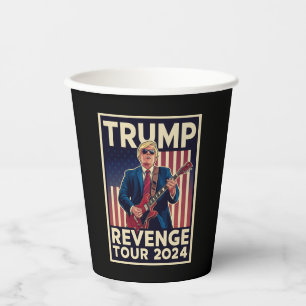 Trump Rache-Tour 2024 Politische Wahl 2024 Pappbecher