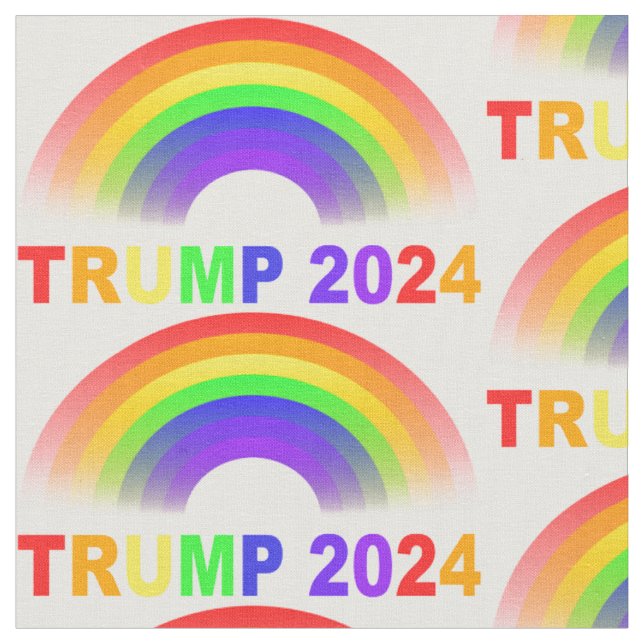 Trump Rainbow 2024 Stoff (Nahaufnahme)