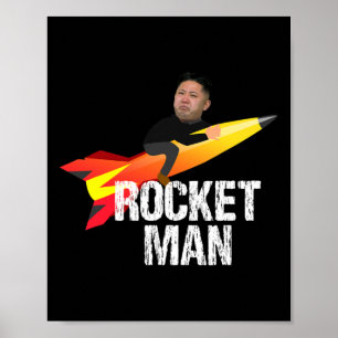 Trump Raketenmann Kim Jong Un Nordkorea Lustig Poster