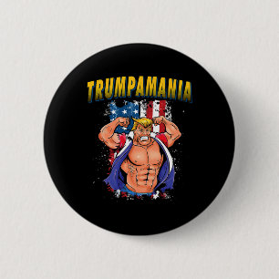 Trump Republican Convention Wrestling Meme Trumpam Button