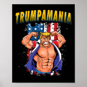 Trump Republikanische Konvention Wrestling Meme Tr Poster