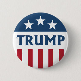 TRUMP Retro Kampagne Design Stars & Streifen Flag Button