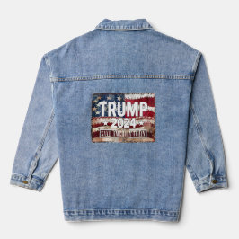 Trump! rett wieder Amerika. Jeansjacke