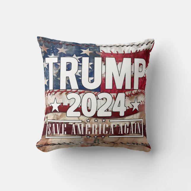 Trump! rett wieder Amerika. Kissen (Vorderseite)