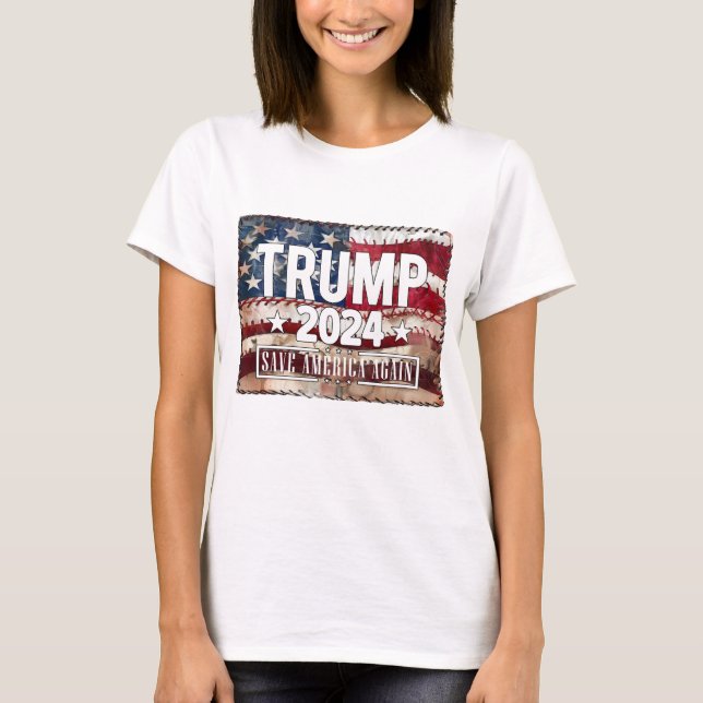 Trump! rett wieder Amerika. T-Shirt (Vorderseite)