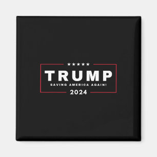 Trump Rette Amerika wieder am 4. Juli 2024 Maga Magnet