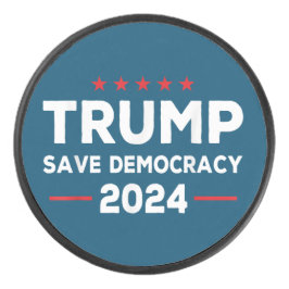 Trump Rettete Demokratie Trump 2024 Eishockey Puck