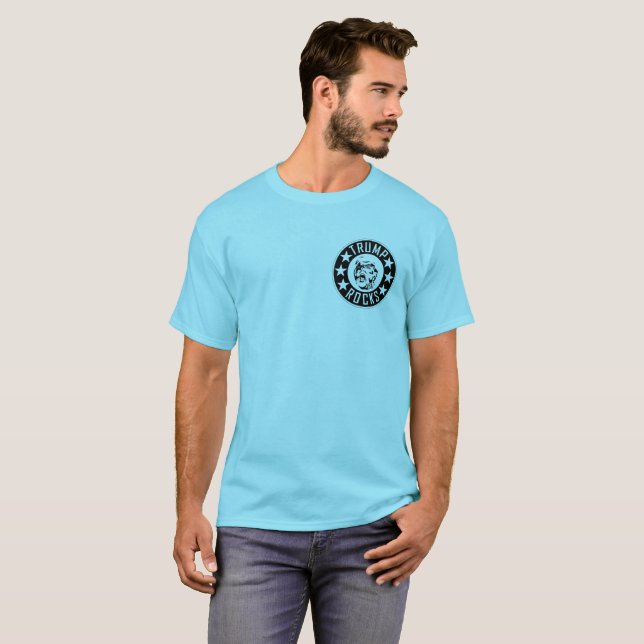 Trump Rocks T-Shirt à manches courtes pour hommes (Devant entier)