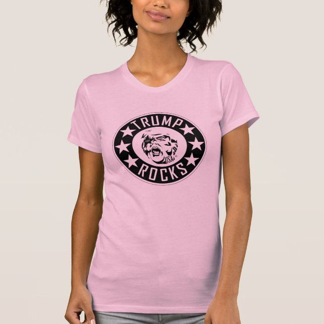 Trump Rocks Women's Slim Fit T-Shirt (Vorderseite)
