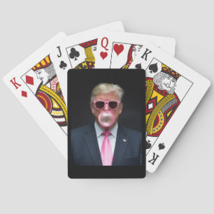 Trump Rosa Kaugummi Präsident 47 USA Spielkarten