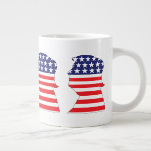 Trump rot weiß und blau Jumbo-Tasse